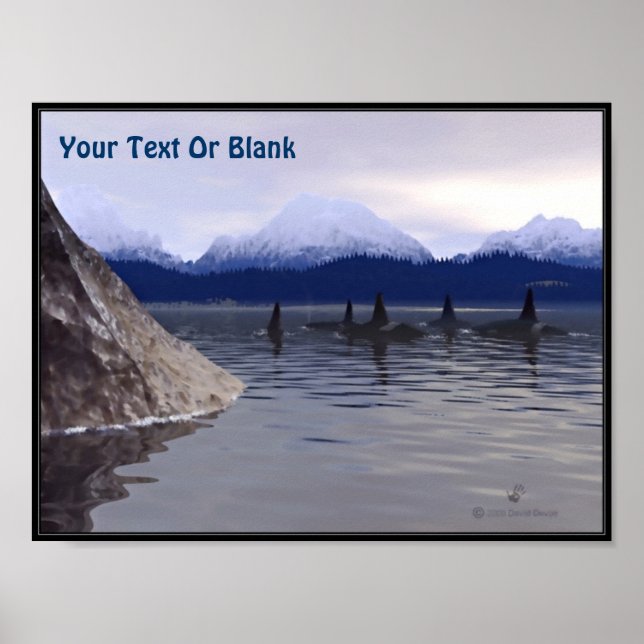 Dark Water Orca Poster (Vorne)