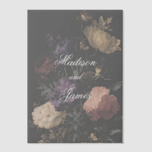 Dark Wedding Romantic Moody Blume Malerei