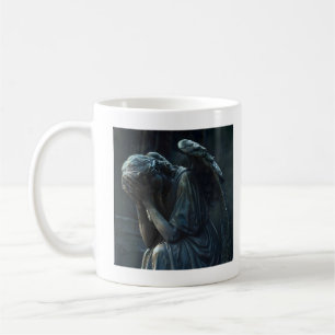 Dark Weeping Stone Angel Kaffeetasse