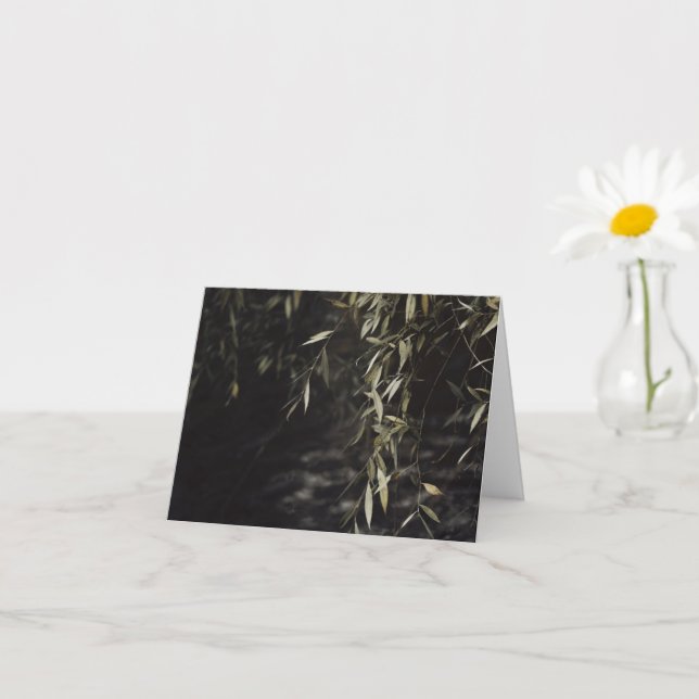 Dark willow tree Nature Sympathy Karte (Kleines Gewächs)