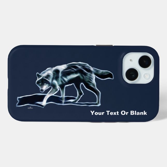 Dark Wolf Case-Mate iPhone Case (Rückseite (Horizontal))