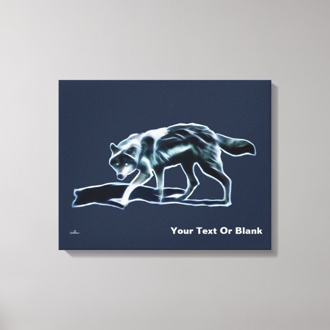 Dark Wolf Leinwanddruck (Vorderseite)