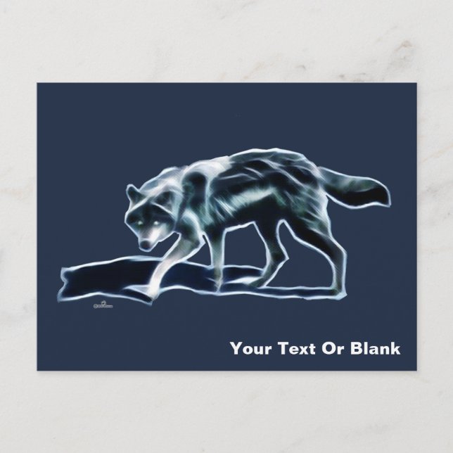 Dark Wolf Postkarte (Vorderseite)