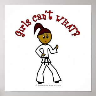 Dark Womens Karate Poster
