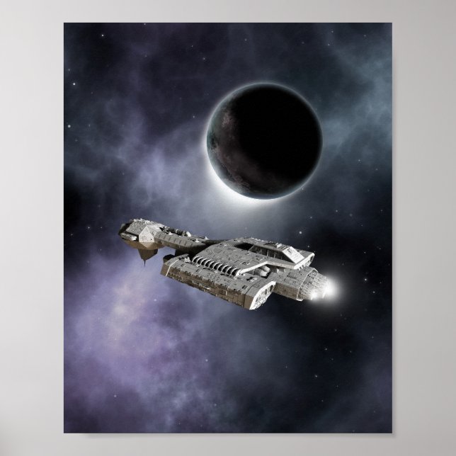 Dark World - Science Fiction Battle Cruiser Poster (Vorne)
