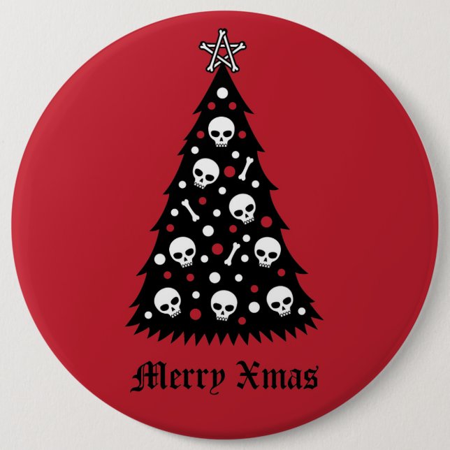 Dark Xmas Tree Button (Vorderseite)