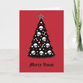 Dark Xmas Tree Karte