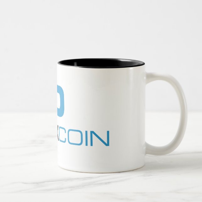 Darkcoin Kaffee-Tasse Zweifarbige Tasse (Rechts)