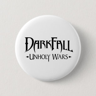 Darkfall ruchloses Kriegs-Logo-runder Knopf Button