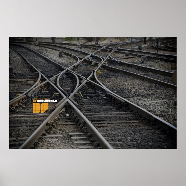 Darkfield train tracks poster (Vorne)