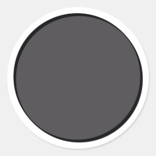 DarkGrey Dot Runder Aufkleber