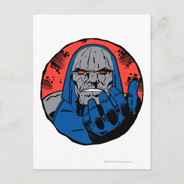 Darkseid Head Shot 2 Postkarte (Vorderseite)