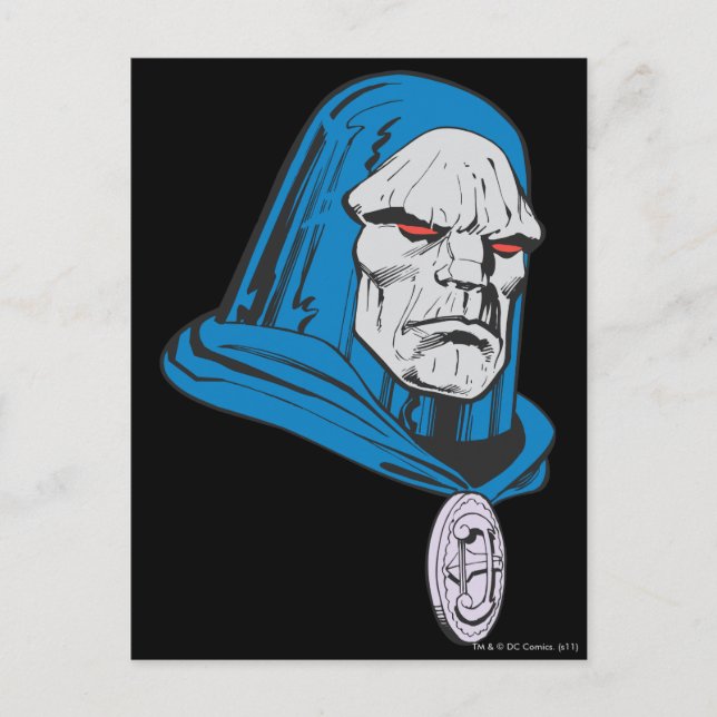 Darkseid Head Shot Postkarte (Vorderseite)