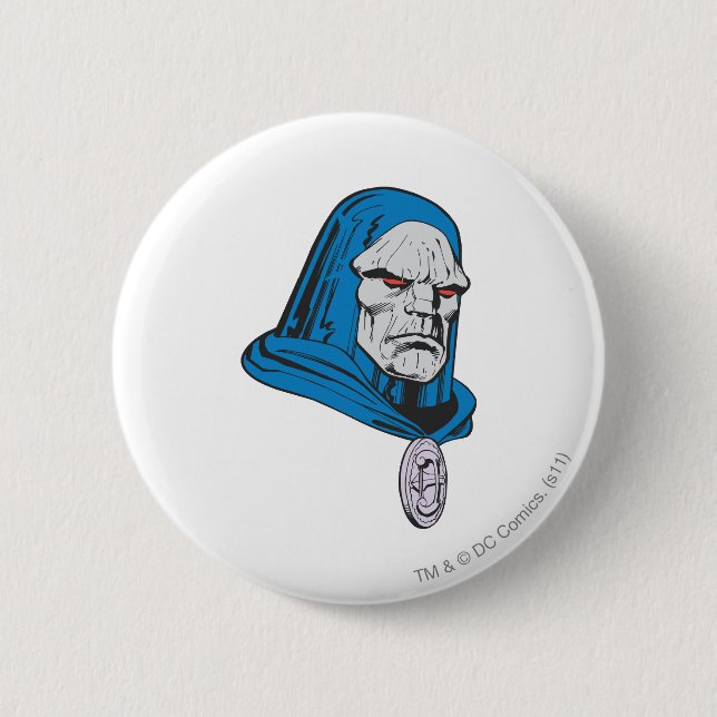 Darkseid-Kopfschuss Button (Vorderseite)