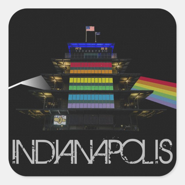 DARKSIDE QUADRATISCHER AUFKLEBER (Vorderseite)