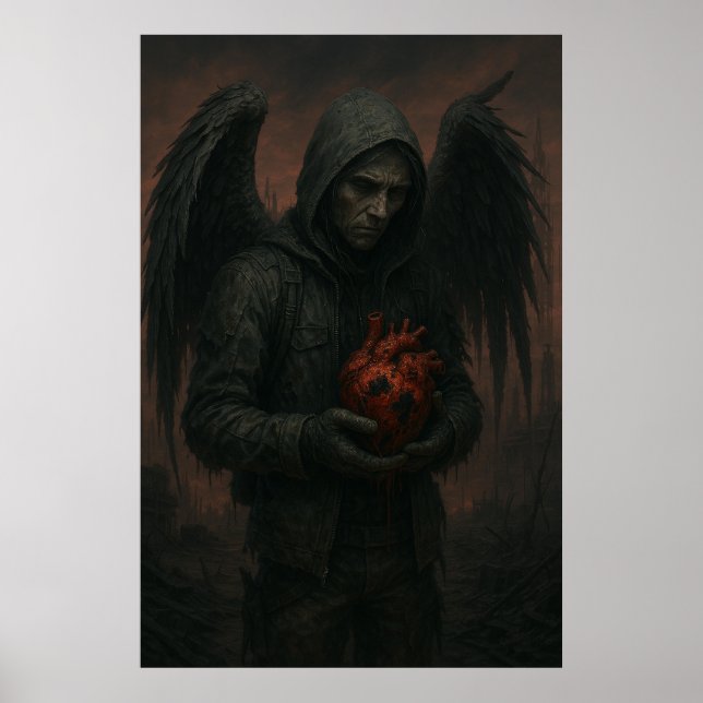 DarkStarBurn Black Heart Poster (Vorne)