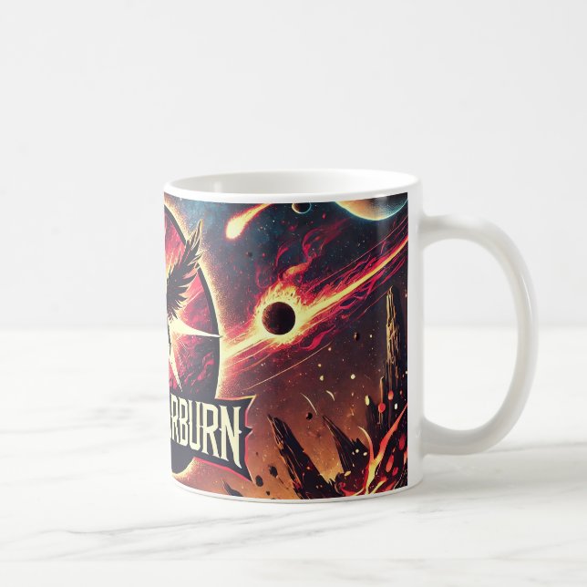DarkStarBurn - Dunkler Engel - Space Scene Cup Kaffeetasse (Rechts)