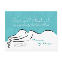 Darla [Wellness-Center blau] Postkarte