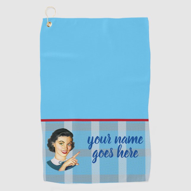 Darlas Golfhandtuch (Vorderseite)