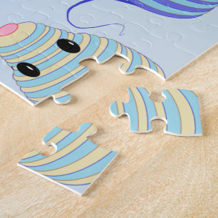 Darlenes Blau und Brown Mouses Puzzle