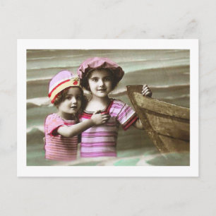 Darling Antique French Postcard Design Postkarte