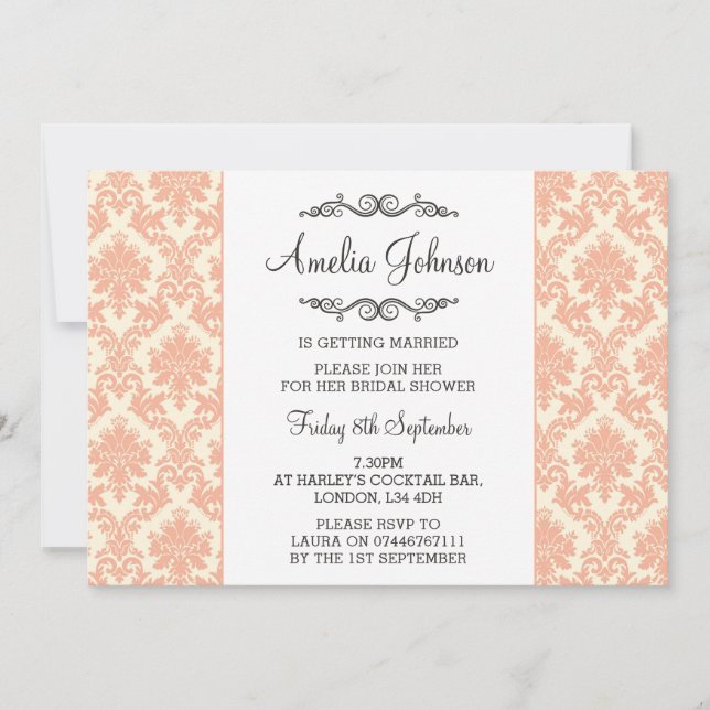 Darling Bridal Shower Einladung (Vorderseite)