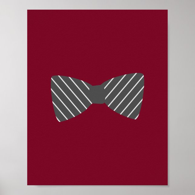 Darling Dapper Bowtie Kinderzimmer Wall Art Poster (Vorne)