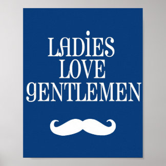 Darling Dapper Ladys Liebe Gentlemen Kinderzimmer Poster