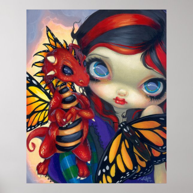 Darling Dragonling III ART DRINT Drachenfee niedli Poster (Vorne)