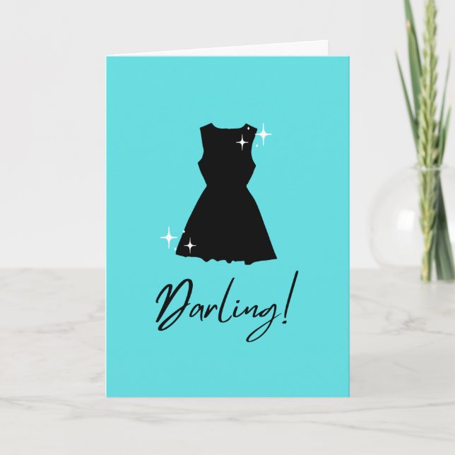 Darling Dress Dankeskarte (Vorderseite)
