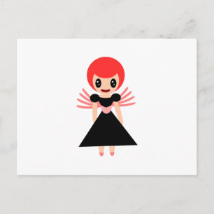Darling Fairy 72 mit rotem Haar Postkarte