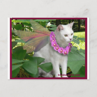 Darling Fairy Cat Postcard Postkarte
