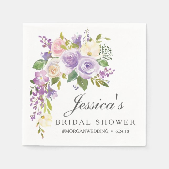 Darling Flora Brautparty Napkins Serviette (Vorderseite)