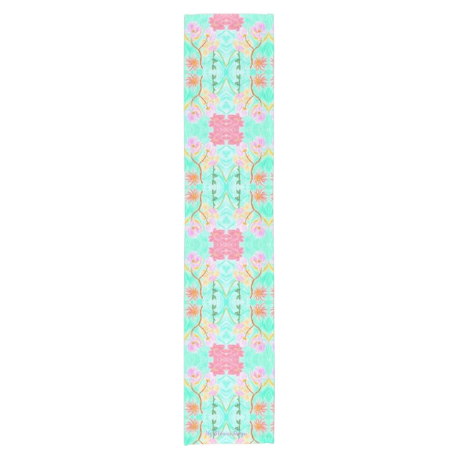 Darling Floral Table Runner, Ariella & Lily Design Kurzer Tischläufer (Vorderseite)