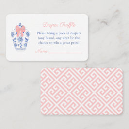 Darling Ginger Jar Girl Baby Duwer Windel Raffle Begleitkarte