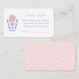 Darling Ginger Jar Girl Baby Duwer Windel Raffle Begleitkarte