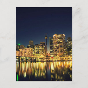 Darling Harbour Sydney Australia City Skyline Postkarte