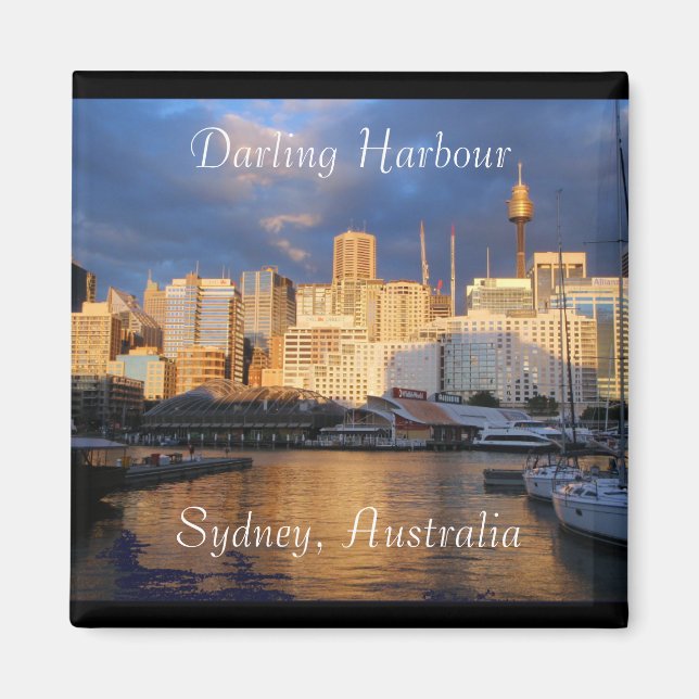 Darling Harbour, Sydney, Australien Magnet (Vorne)