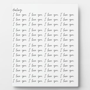 Darling I Liebe You Art Plaque Display Fotoplatte
