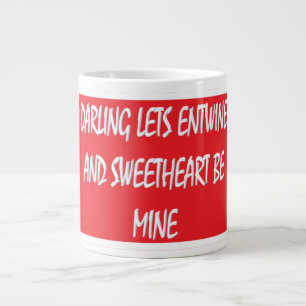 Darling Lasse Entwine Liebhaber erfreuen sich an R Jumbo-Tasse