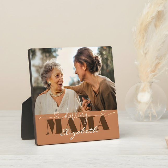 Darling Mama Foto Geschenk für Mama Fotoplatte (foto plaque)