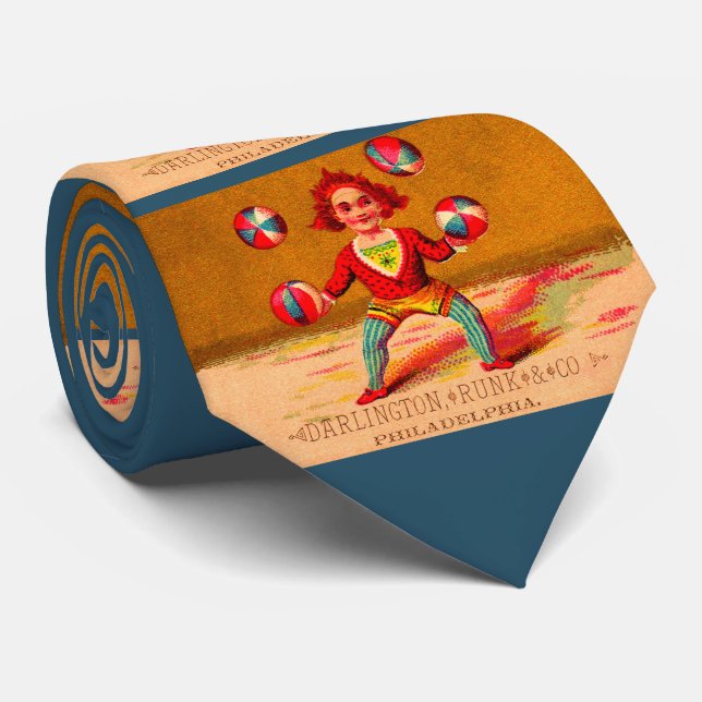 Darlington, Runk & Co., viktorianischer Kartenjong Krawatte (Gerollt)