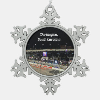 Darlington, South Carolina Schmuck Schneeflocken Zinn-Ornament