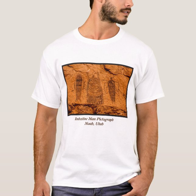 Darm-Mann-Bilddagramm (Sperren-Schlucht-Art) T-Shirt (Vorderseite)