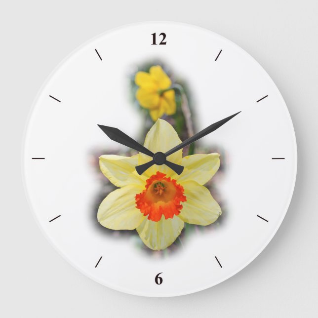 Därme im Wald Große Wanduhr (Vorderseite)
