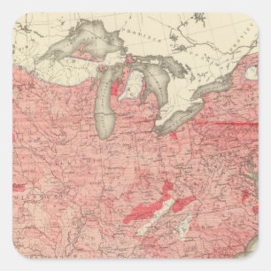 Darmkrankheiten Todesfälle in den USA Quadratischer Aufkleber