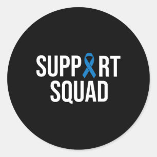 Darmkrebs Blauer Krebs Runder Aufkleber