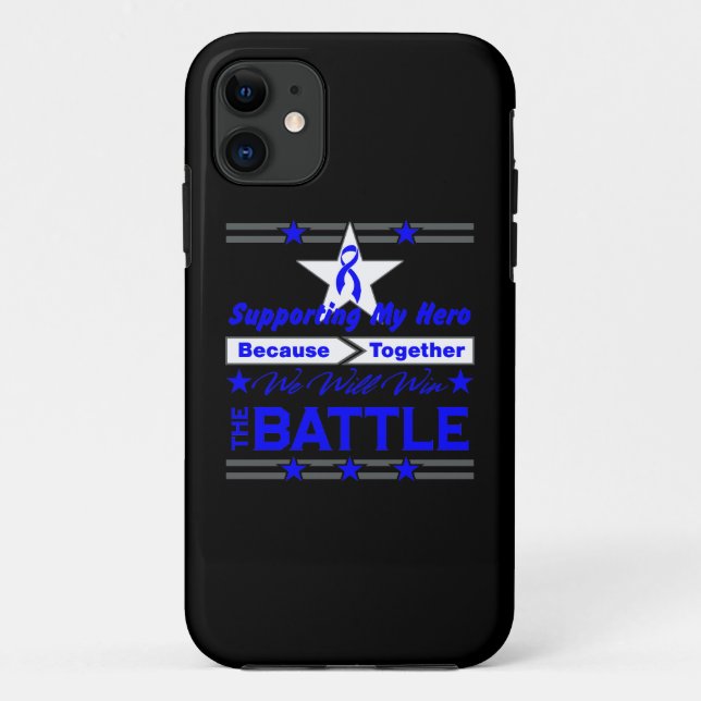 Darmkrebs, der meinen Held stützt Case-Mate iPhone Hülle (Rückseite)