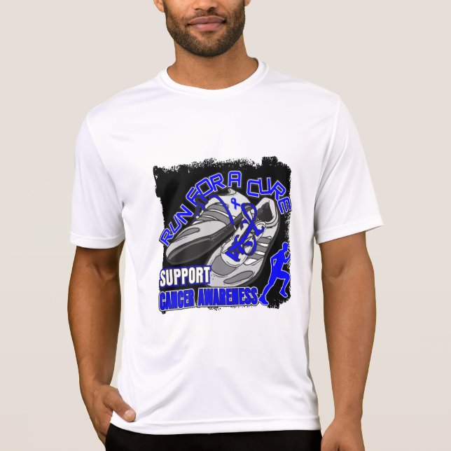 Darmkrebs - Mann-Lauf für eine Heilung T-Shirt (Vorderseite)