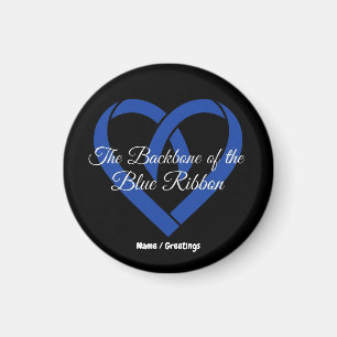 Darmkrebs Rückgrat Herz Blau Aufklärung Magnet